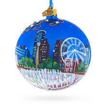 Load image into Gallery viewer, Atlanta, Georgia Jeweled Glass Ball Christmas Ornament 4 Inches