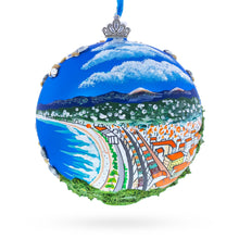 Load image into Gallery viewer, Castle Hill (Colline du Chateau), Nice, France Glass Ball Christmas Ornament