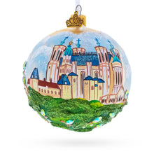Load image into Gallery viewer, Basilica of Notre Dame of Fourviere, Lyon, France Glass Ball Christmas Ornament