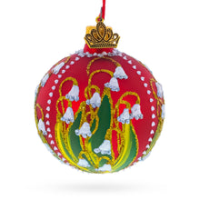 Load image into Gallery viewer, 1898 Lilies of the Valley Royal Glass Ball Christmas Ornament 2.4 Inches