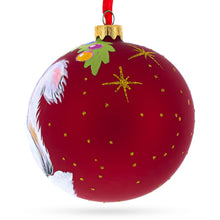 Load image into Gallery viewer, Fluffy White Persian Cat Glass Ball Christmas Ornament 4 Inches