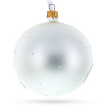 Load image into Gallery viewer, A Winter Romance Glass Ball 'Our First Christmas' Ornament 4 Inches