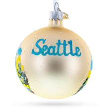Load image into Gallery viewer, Seattle, Washington Glass Ball Christmas Ornament 3.25 Inches