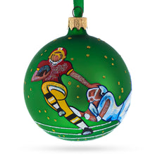 Load image into Gallery viewer, American Football Glass Christmas Ornament 3.25 Inches