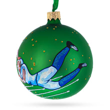Load image into Gallery viewer, American Football Glass Christmas Ornament 3.25 Inches