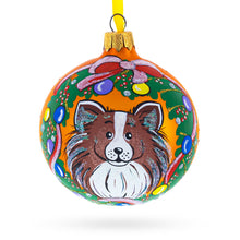 Load image into Gallery viewer, Collie Dog Glass Ball Christmas Ornament 3.25 Inches