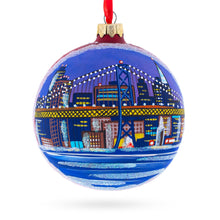 Load image into Gallery viewer, San Francisco Golden Gate Bridge Glass Christmas Ornament 4 Inches