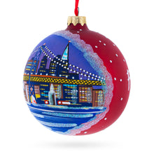 Load image into Gallery viewer, San Francisco Golden Gate Bridge Glass Christmas Ornament 4 Inches