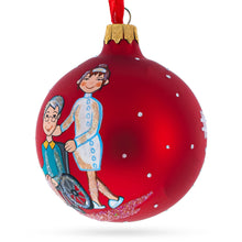 Load image into Gallery viewer, Caregiver Glass Ball Christmas Ornament 3.25 Inches