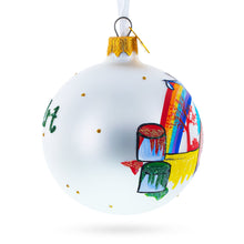 Load image into Gallery viewer, Art Tools for Artist Glass Ball Christmas Ornament 3.25 Inches