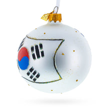 Load image into Gallery viewer, Flag of South Korea Glass Ball Christmas Ornament 3.25 Inches