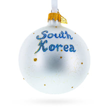 Load image into Gallery viewer, Flag of South Korea Glass Ball Christmas Ornament 3.25 Inches