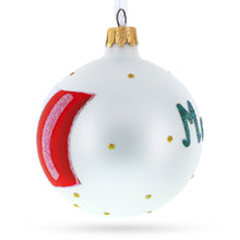Load image into Gallery viewer, Flag of Mexico Glass Ball Christmas Ornament 3.25 Inches