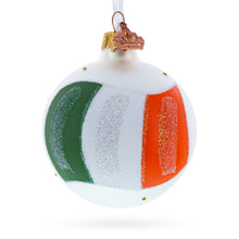 Load image into Gallery viewer, Flag of Ireland Glass Ball Christmas Ornament 3.25 Inches