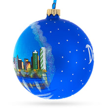 Load image into Gallery viewer, Dallas, Texas Glass Ball Christmas Ornament 4 Inches