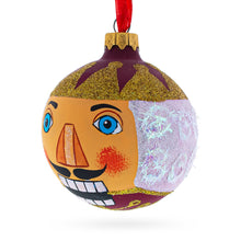 Load image into Gallery viewer, Nutcracker Glass Ball Christmas Ornament 3.25 Inches
