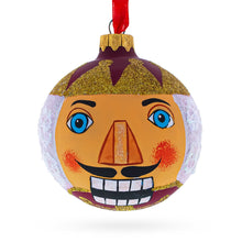 Load image into Gallery viewer, Nutcracker Glass Ball Christmas Ornament 3.25 Inches