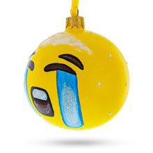 Load image into Gallery viewer, Loudly Crying Facial Expressions Glass Ball Christmas Ornament 3.25 Inches