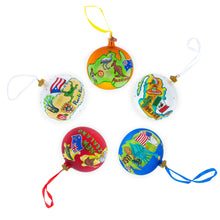 Load image into Gallery viewer, Georgia State, USA Glass Ball Christmas Ornament 4 Inches