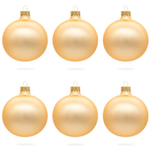 Load image into Gallery viewer, Set of 6 Rose Gold Glass Ball Ornaments 3.25 Inches