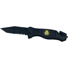 Load image into Gallery viewer, FDLE collectible 3-in-1 Police Tactical Rescue knife tool with Seatbelt Cutter, Steel Serrated Blade, Glass Breaker Special Agent