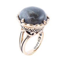 Load image into Gallery viewer, Black Labradorite and Golden Statement Ring