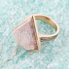 Load image into Gallery viewer, Lafayette Fossilized Coral Ring