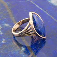 Load image into Gallery viewer, Blue Lapis Golden Spark Ring