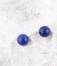 Load image into Gallery viewer, Blue Lapis Sterling Silver Stud Earrings