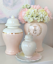 Load image into Gallery viewer, Blush Color Block Ginger Jar with Gold Accent