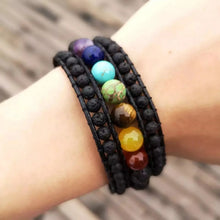 Load image into Gallery viewer, 7 Chakras Balancing Cuff Bracelet
