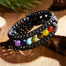 Load image into Gallery viewer, 7 Chakras Balancing Cuff Bracelet