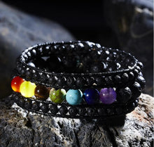 Load image into Gallery viewer, 7 Chakras Balancing Cuff Bracelet