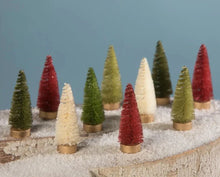 Load image into Gallery viewer, Traditional Bottle Brush Tree Set of 10 by Bethany Lowe Designs