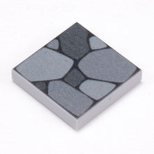 Load image into Gallery viewer, Cobblestone Flooring - Custom Printed 2x2 Tile made using LEGO part