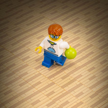 Load image into Gallery viewer, Hardwood Flooring (Light) / Basketball Court 2x2 Tile made using LEGO parts -B3 Customs