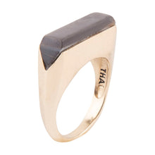 Load image into Gallery viewer, Linear Ring - Black Mother of Pearl
