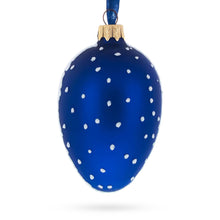 Load image into Gallery viewer, Santa With Mistletoe Glass Egg Ornament 4 Inches