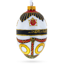 Load image into Gallery viewer, Coat of Arms Royal Egg Glass Christmas Ornament 4 Inches
