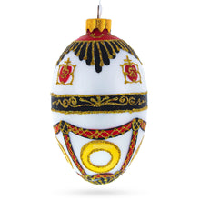 Load image into Gallery viewer, Coat of Arms Royal Egg Glass Christmas Ornament 4 Inches