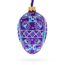 Load image into Gallery viewer, Willow Branch Glass Egg Ornament 4 Inches