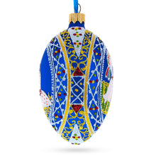Load image into Gallery viewer, Storks Family Glass Egg Ornament 4 Inches