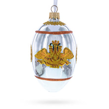 Load image into Gallery viewer, 1916 Steel Military Royal Glass Egg Ornament 4 Inches