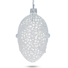 Load image into Gallery viewer, Winter Bells Egg Glass Ornament 4 Inches