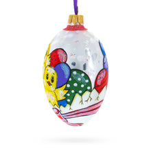 Load image into Gallery viewer, Two Chicks With Easter Egg Glass Ornament 4 Inches