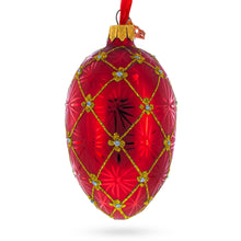 Load image into Gallery viewer, 1897 Coronation In Red Royal Egg Glass Ornament 4 Inches