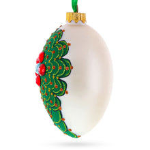 Load image into Gallery viewer, Louis-Francois Designer Jeweled Arabesque Glass Egg Christmas Ornament 4 Inches
