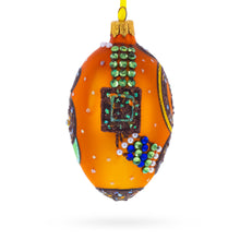Load image into Gallery viewer, Italian Couturier Fine Earring Glass Egg Christmas Ornament 4 Inches