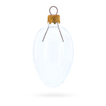 Load image into Gallery viewer, Set of 6 Clear Mini Glass Egg Ornaments 2.9 Inches