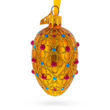 Load image into Gallery viewer, Royal Coronation Mini Glass Egg Ornament 2.9 Inches